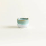 onomao - TRADITIONELL Kleiner Becher (150 ml) • Türkis Dipped - Kaffee - und Teetasse - ROSA ECK Concept Store