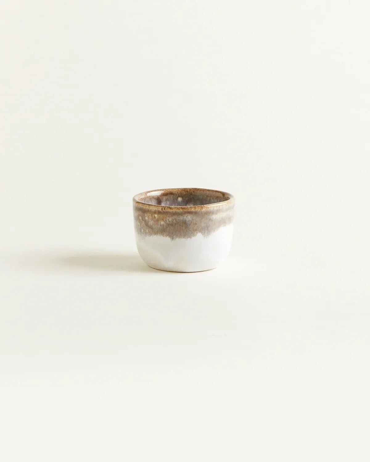 onomao - TRADITIONELL Kleiner Becher • Steingrau Dipped - Kaffee - und Teetasse - ROSA ECK