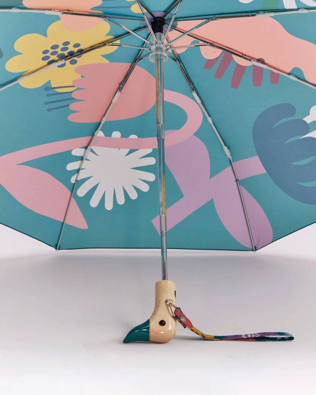 Original Duckhead - Regenschirm mit Entenkopf • Bloom Blue - ROSA ECK