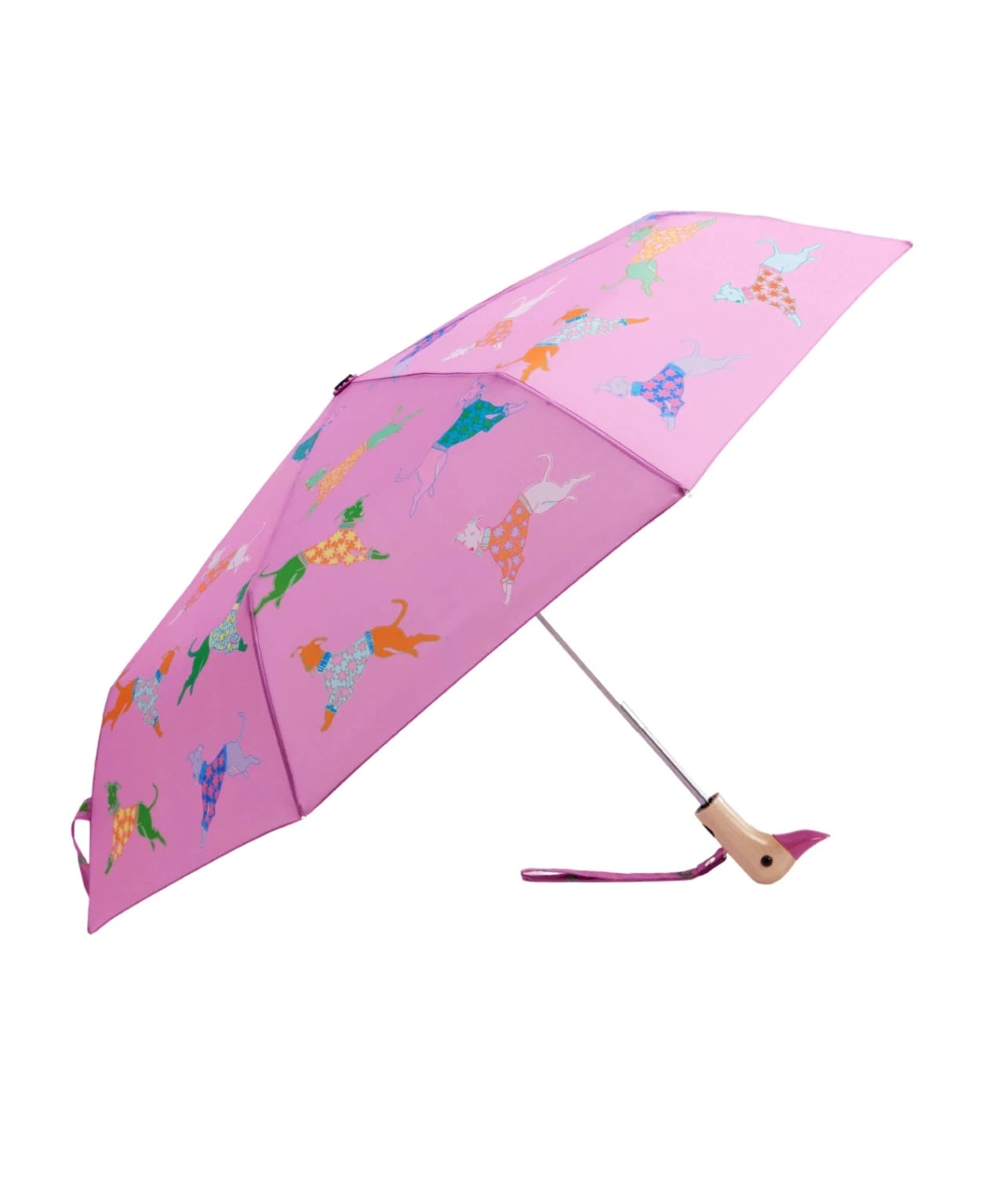 Original Duckhead - Regenschirm mit Entenkopf • Pink Whippet - ROSA ECK