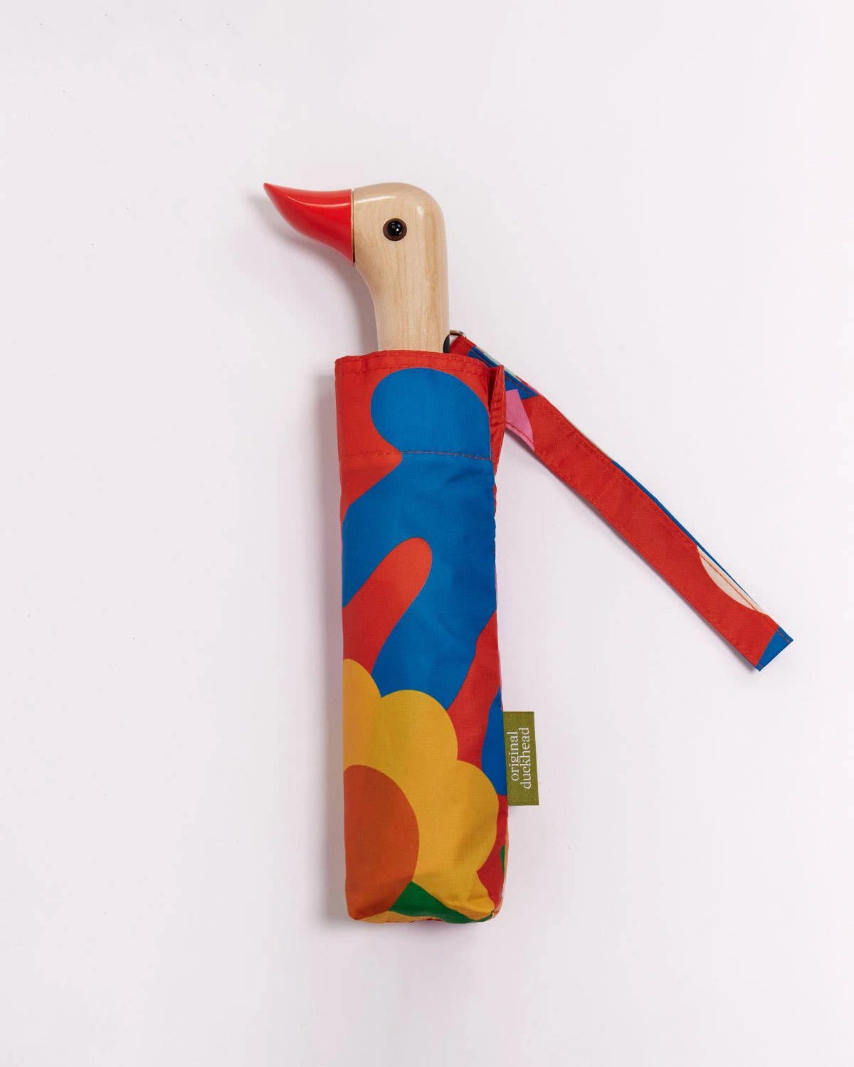 Original Duckhead - Regenschirm mit Entenkopf • Salsa Red - ROSA ECK