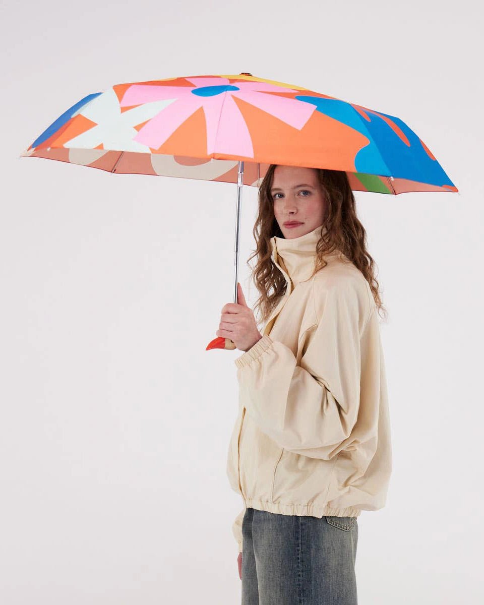 Original Duckhead - Regenschirm mit Entenkopf • Salsa Red - ROSA ECK