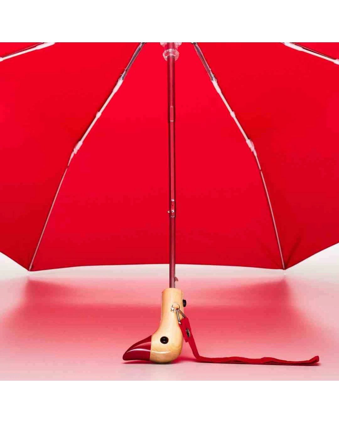Original Duckhead - Regenschirm mit Entenkopf • Tomato Red - ROSA ECK
