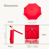 Original Duckhead - Regenschirm mit Entenkopf • Tomato Red - ROSA ECK