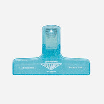 Penco - CLAMPY Große Papierklammer • Glitter Light Blue - ROSA ECK