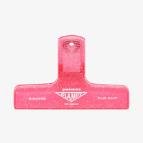 Penco - CLAMPY Große Papierklammer • Glitter Pink - ROSA ECK