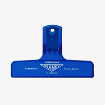 Penco - CLAMPY PlaClip Papierklammer • Clear Blue - ROSA ECK
