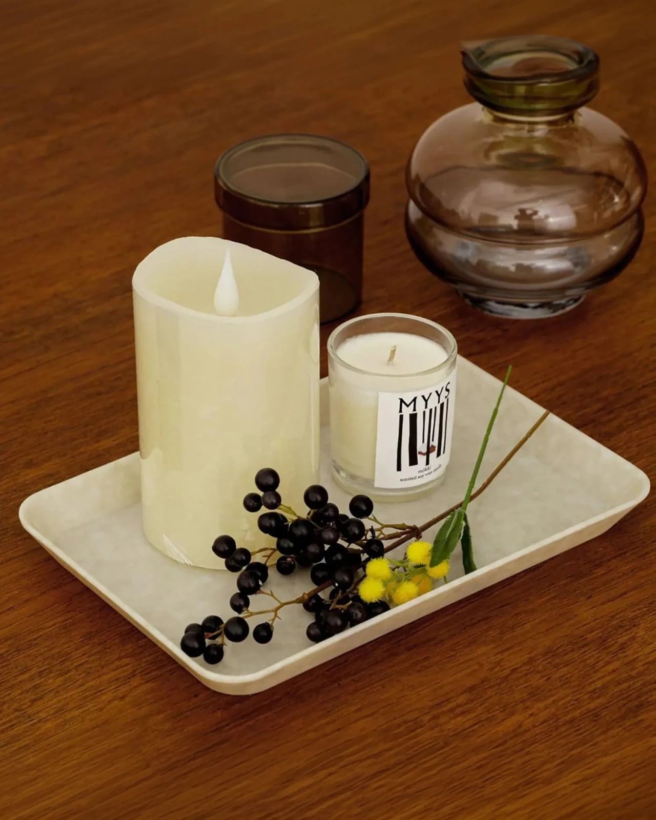 Penco - Schreibtischablage (M) • Ivory - ROSA ECK