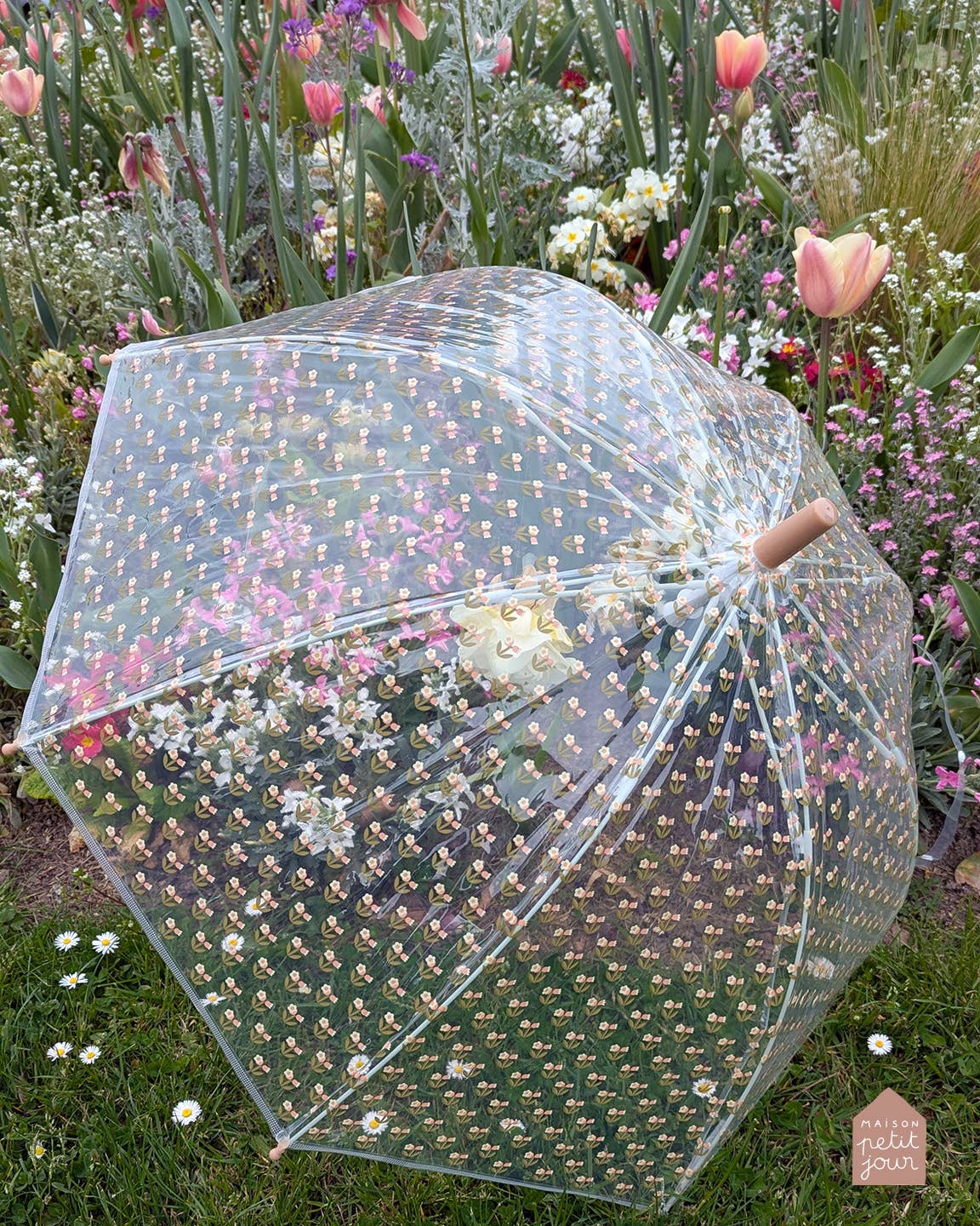 Petit Jour Paris - Kinder-Regenschirm • Blümchen - ROSA ECK
