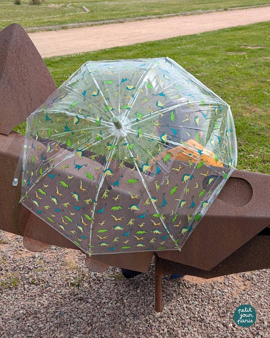 Petit Jour Paris - Kinder-Regenschirm • Dinosaurier - ROSA ECK