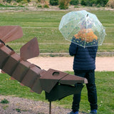 Petit Jour Paris - Kinder-Regenschirm • Dinosaurier - ROSA ECK