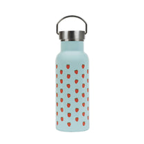 Petit Jour Paris - Kinder-Trinkflasche aus Edelstahl (500 ml) • Erdbeeren, Blau - ROSA ECK
