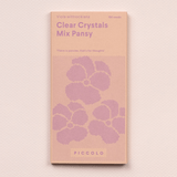 Piccolo Seeds - Blumensamen • Pansy Clear Crystals Mix - ROSA ECK