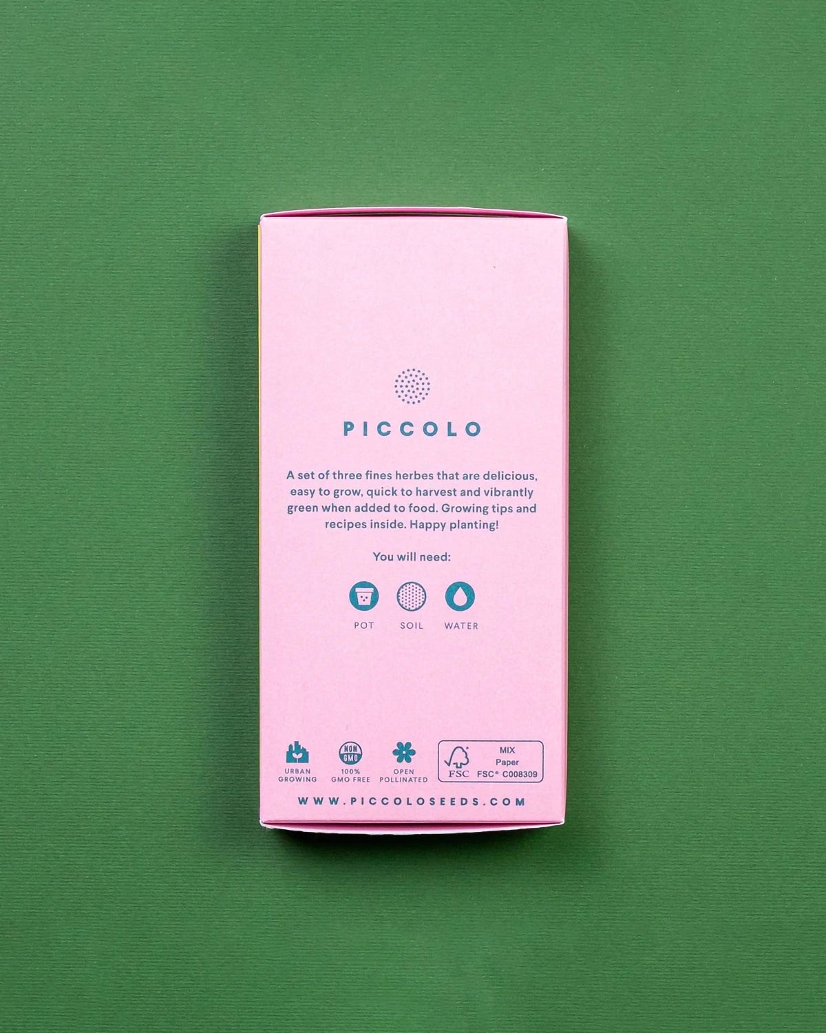 Piccolo Seeds - KITCHEN HERBS Saatgut - Set für Kräuter - Saatgut - ROSA ECK Concept Store