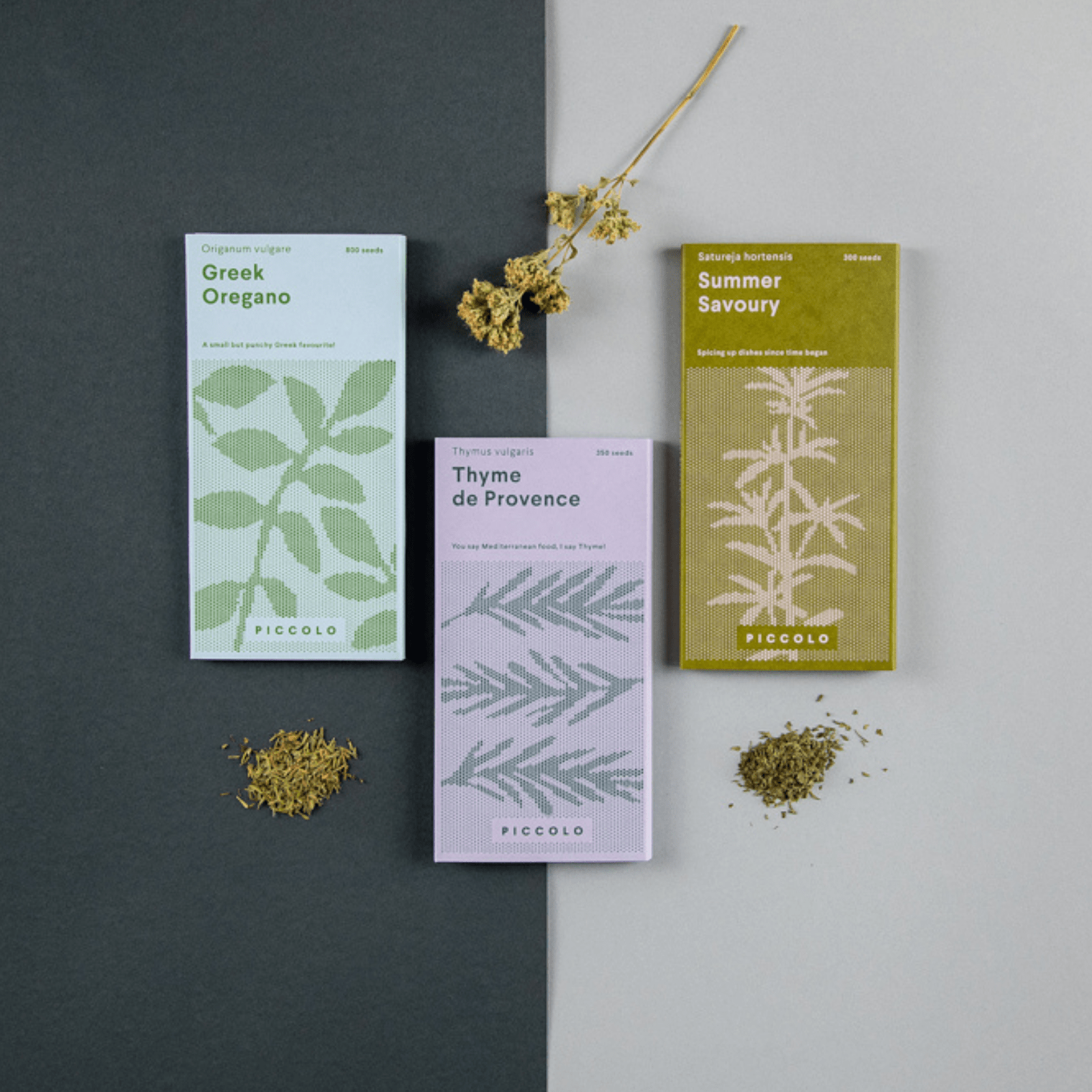 Piccolo Seeds - Saatgut - Set für Kräuter • Herbes de Provence - ROSA ECK