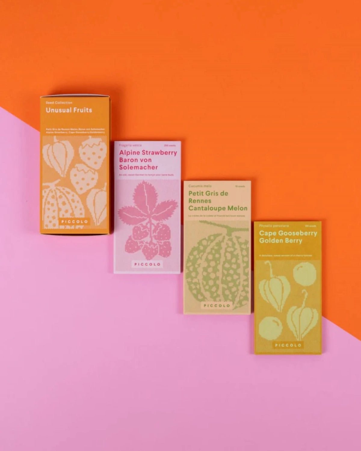 Piccolo Seeds - UNUSUAL FRUITS Saatgut - Set für Früchte - Saatgut - ROSA ECK Concept Store