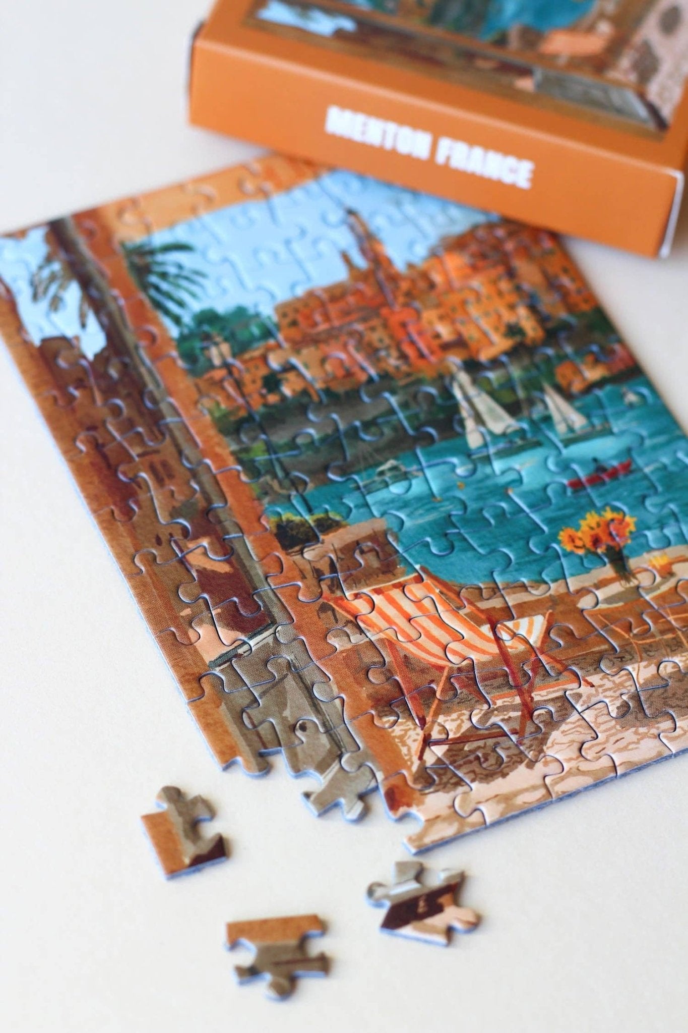 Piecely Puzzles - MENTON, FRANCE Mini - Puzzle - ROSA ECK