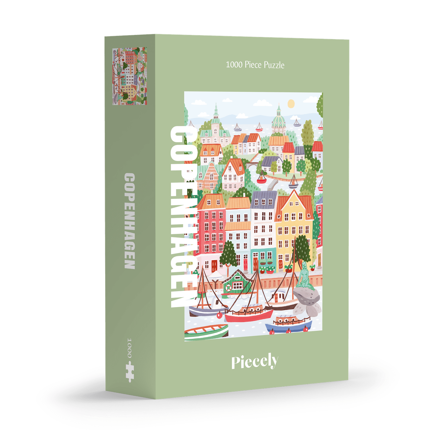 Piecely Puzzles - Puzzle (1000 Teile) • Copenhagen - ROSA ECK