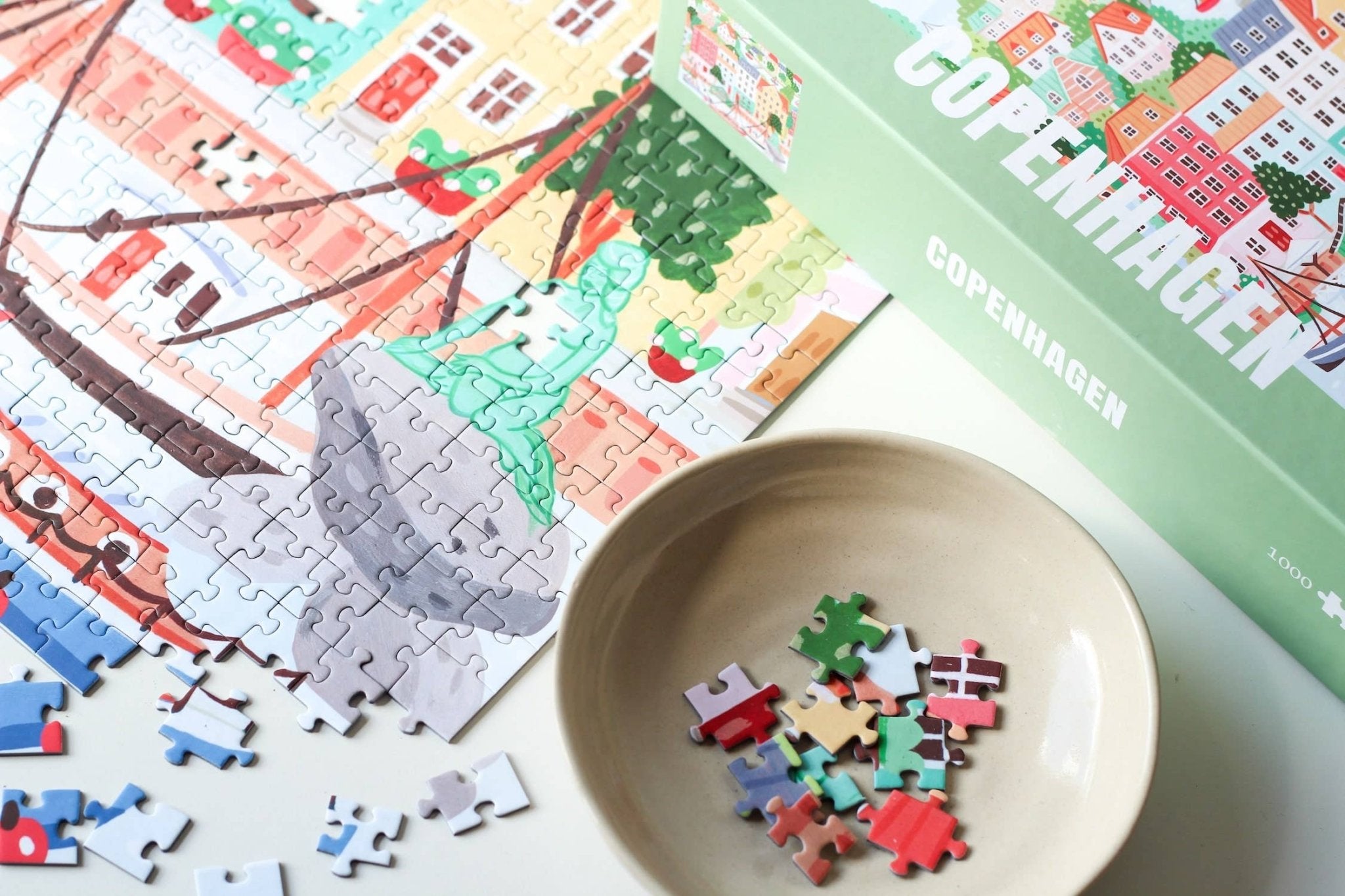 Piecely Puzzles - Puzzle (1000 Teile) • Copenhagen - ROSA ECK