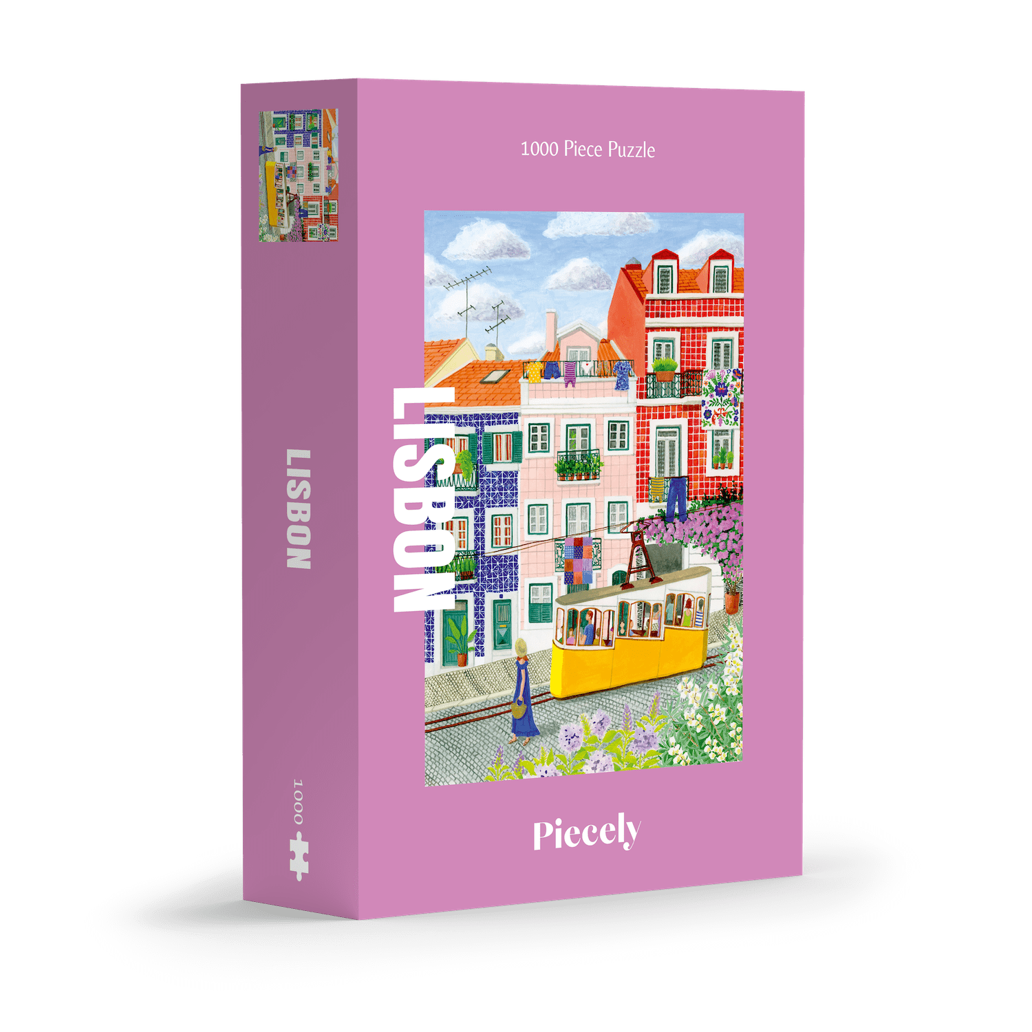 Piecely Puzzles - Puzzle (1000 Teile) • Lisbon - ROSA ECK