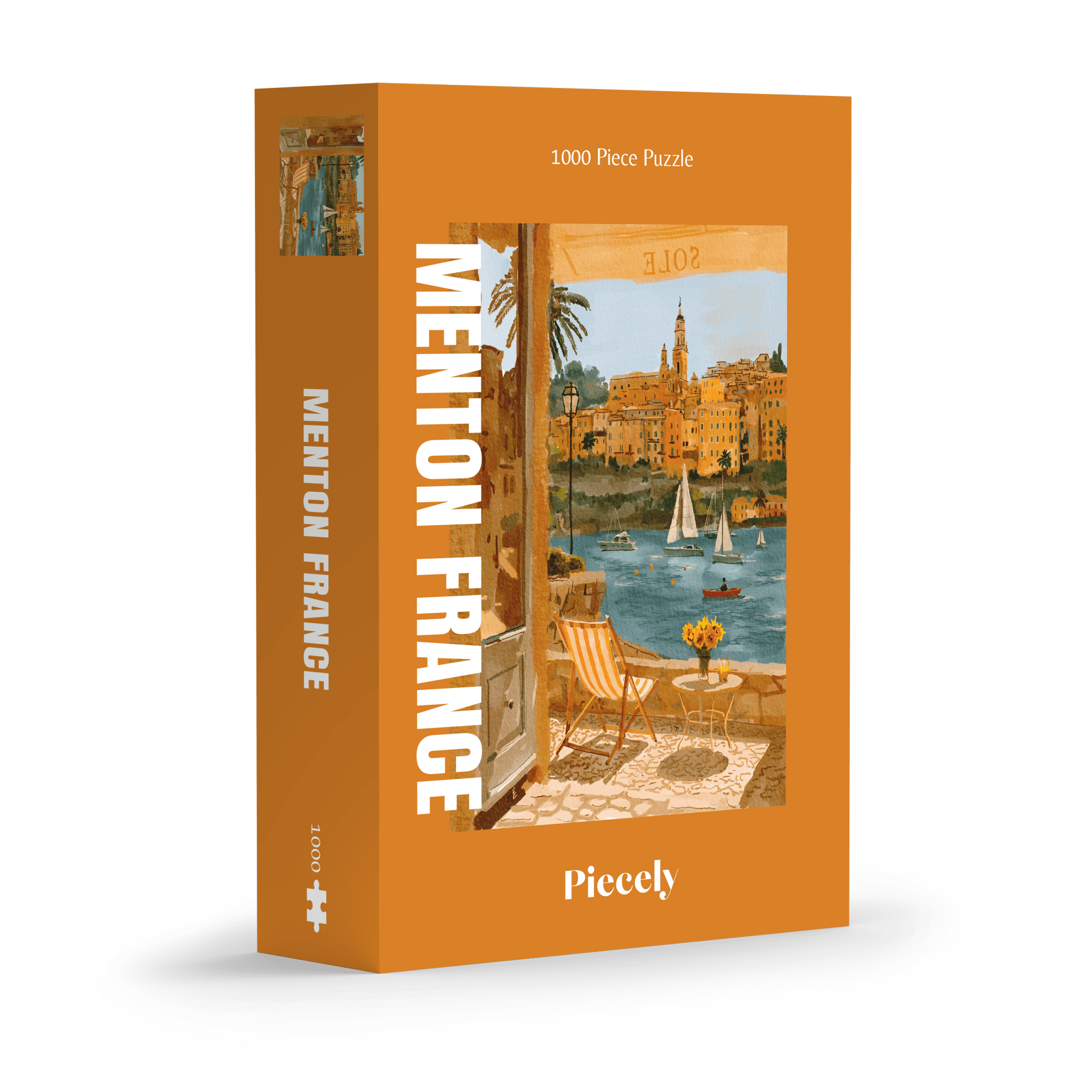 Piecely Puzzles - Puzzle (1000 Teile) • Menton, France - ROSA ECK