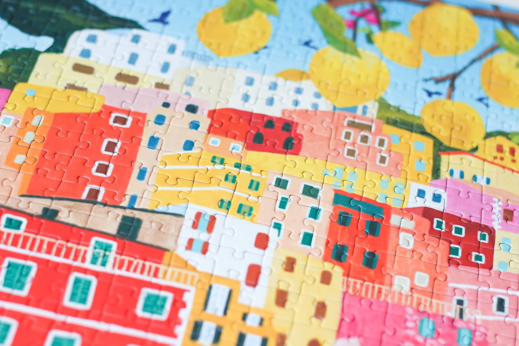 Piecely Puzzles - Puzzle (1000 Teile) • Riomaggiore - ROSA ECK