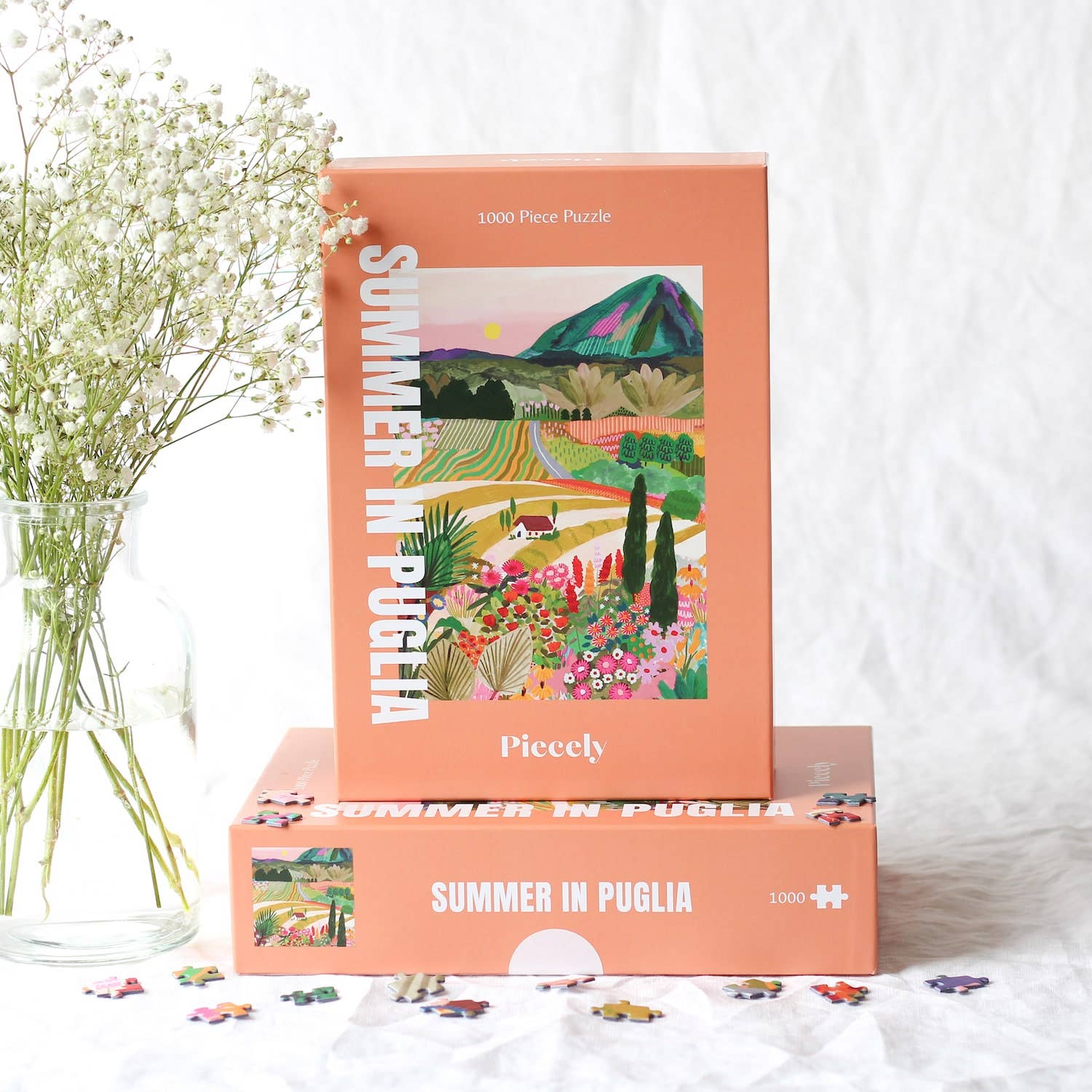 Piecely Puzzles - Puzzle (1000 Teile) • Summer in Puglia - ROSA ECK
