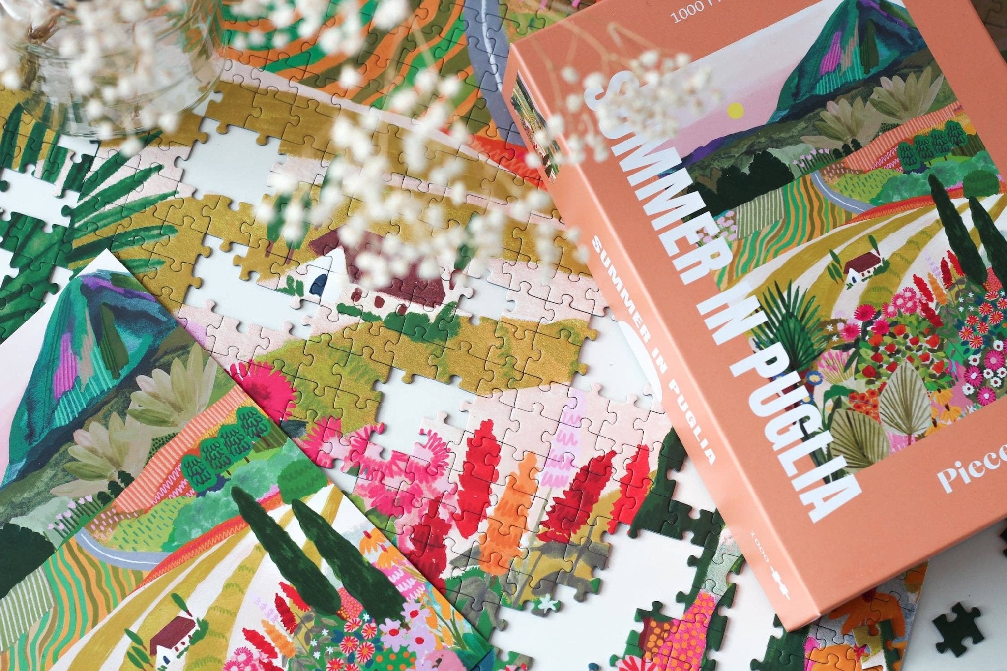 Piecely Puzzles - Puzzle (1000 Teile) • Summer in Puglia - ROSA ECK