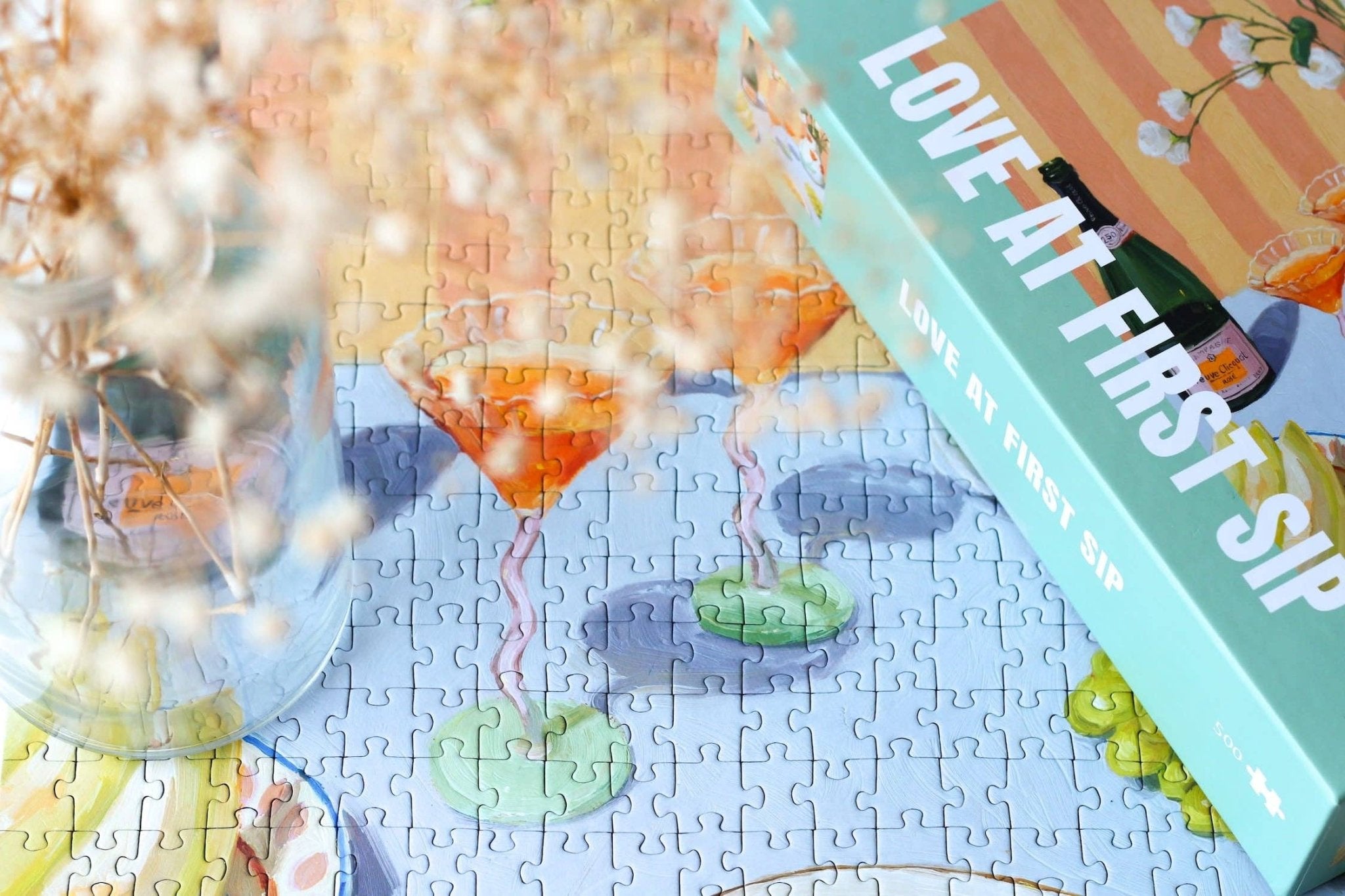 Piecely Puzzles - Puzzle (500 Teile) • Love at First Sip - ROSA ECK
