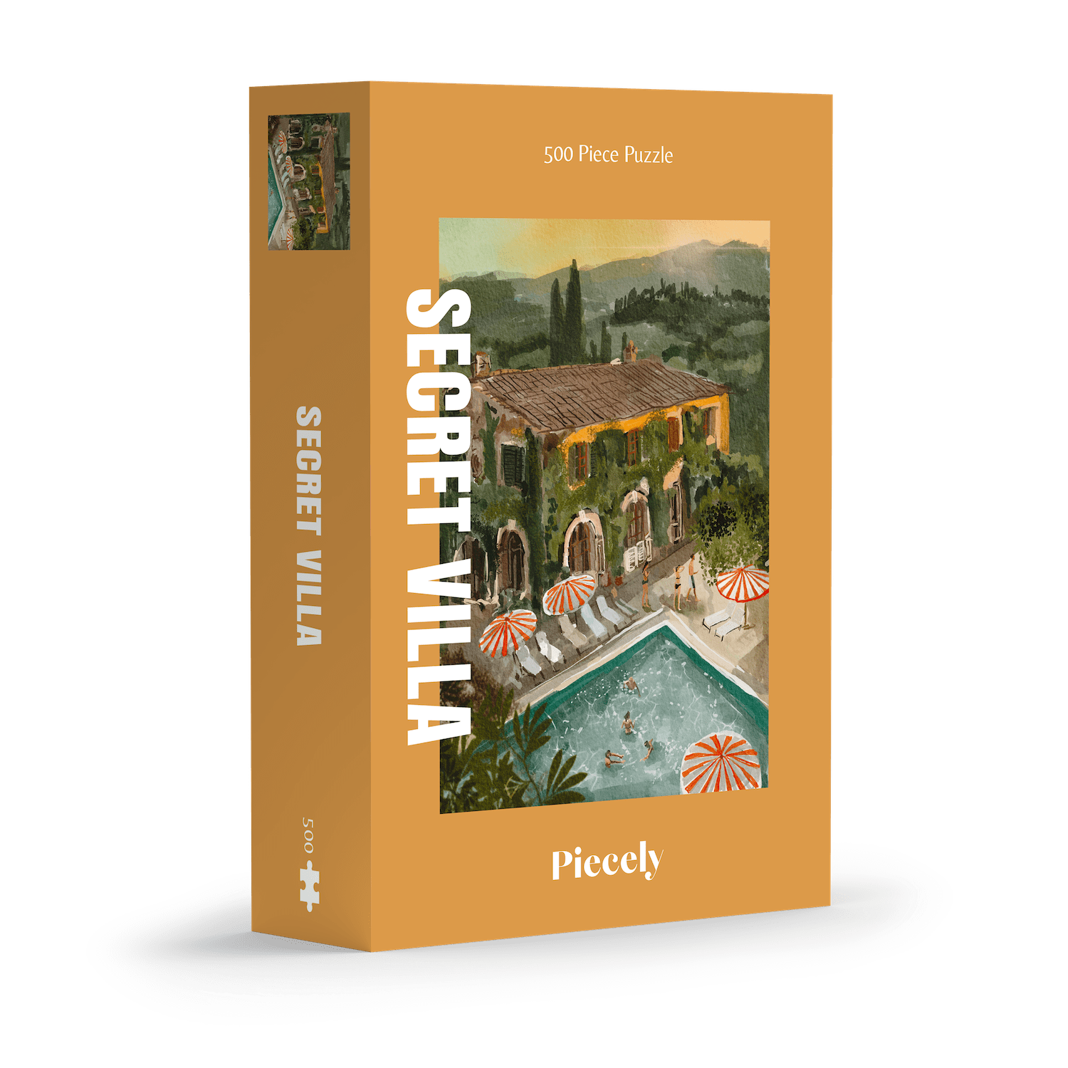 Piecely Puzzles - Puzzle (500 Teile) • Secret Villa - ROSA ECK
