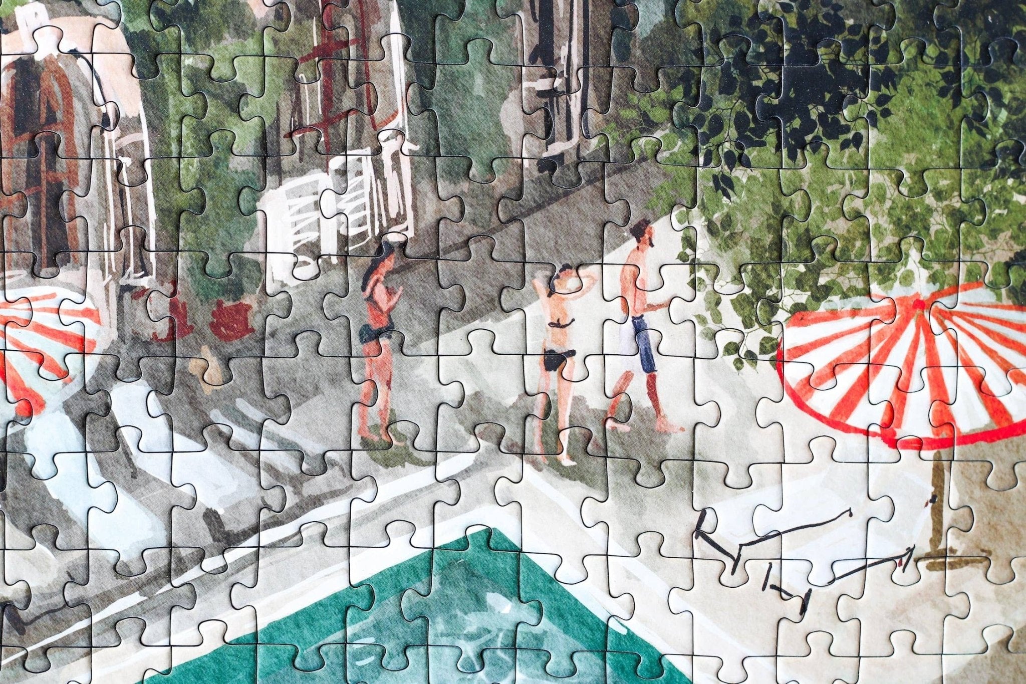 Piecely Puzzles - Puzzle (500 Teile) • Secret Villa - ROSA ECK