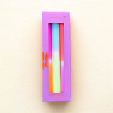 Pink Stories - DIP DYE NEON * Kerzen 2er - Set | Mandarine Sunset - Kerze - ROSA ECK Concept Store