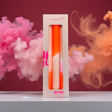 Pink Stories - DIP DYE NEON * Kerzen 3er-Set • Papaya Sand - ROSA ECK