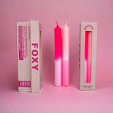 Pink Stories - RAINBOW STUDIO * Kerzen 2er - Set | Foxy - ROSA ECK - , ,
