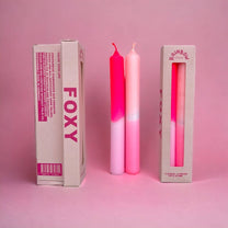 Pink Stories - RAINBOW STUDIO * Kerzen 2er - Set | Foxy - ROSA ECK - , ,