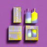 Pink Stories - Rainbow Studio Stumpenkerzen (2er - Set) • Magnific - ROSA ECK