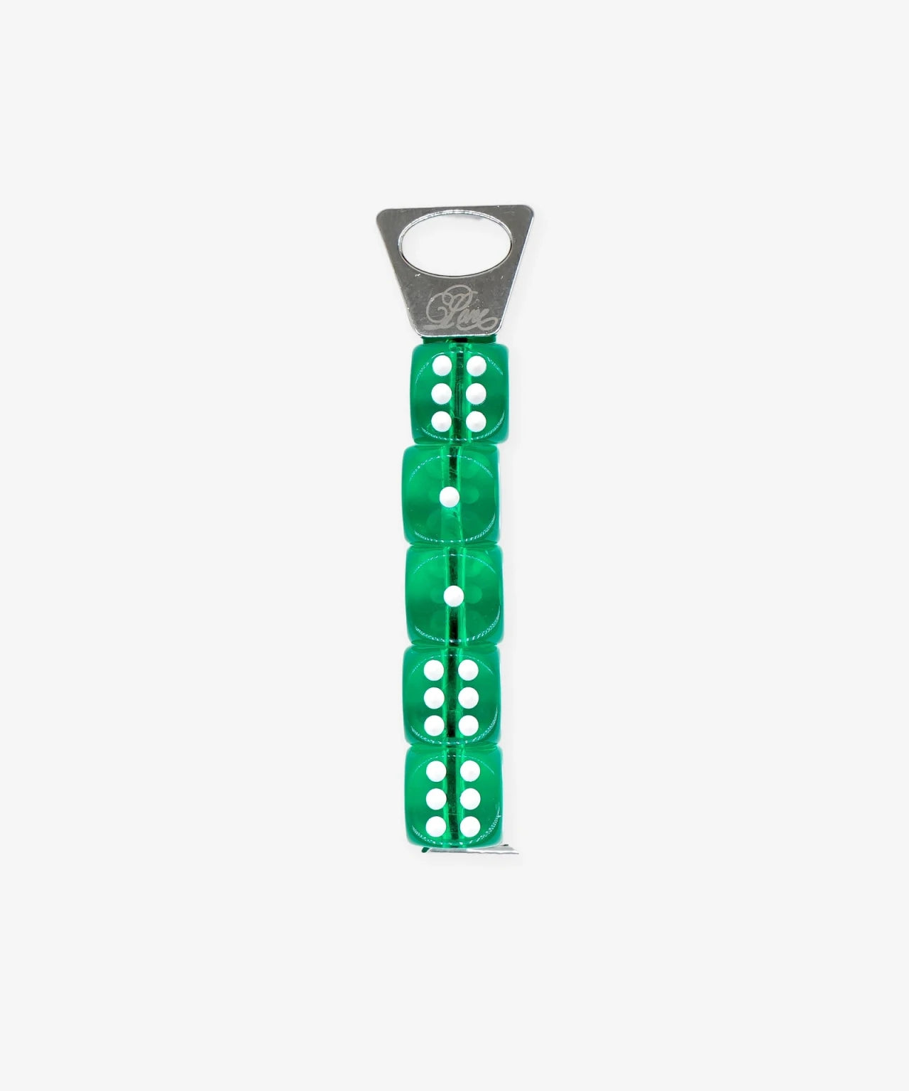 PONE - Schlüsselanhänger mit 5 Würfeln • Green - ROSA ECK