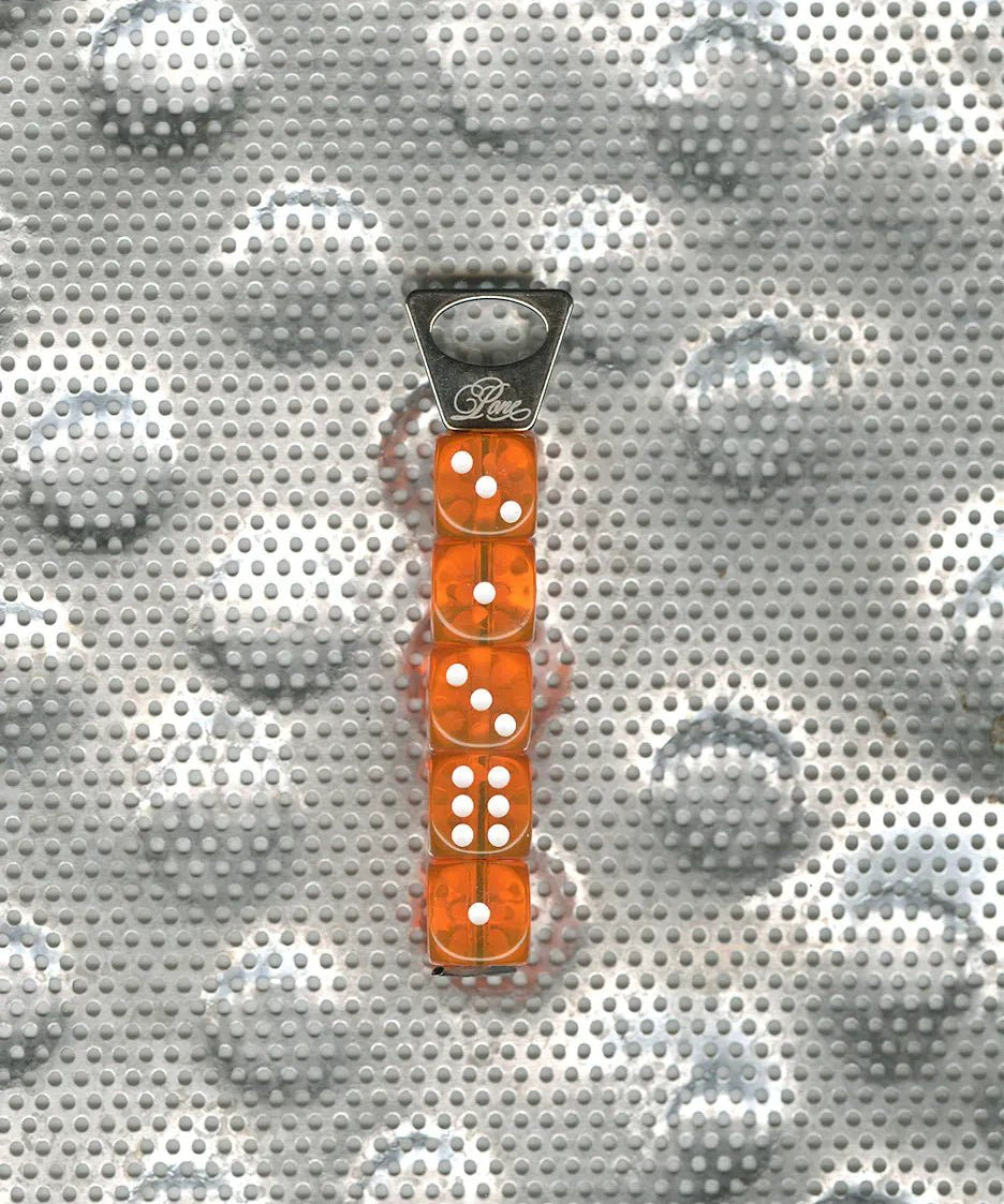 PONE - Schlüsselanhänger mit 5 Würfeln • Orange - ROSA ECK