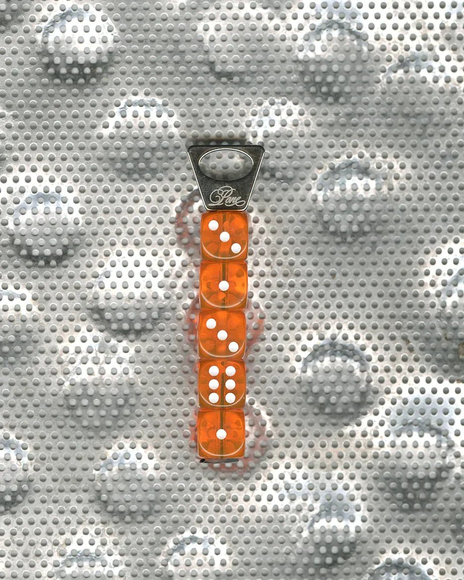 PONE - Schlüsselanhänger mit 5 Würfeln • Orange - ROSA ECK