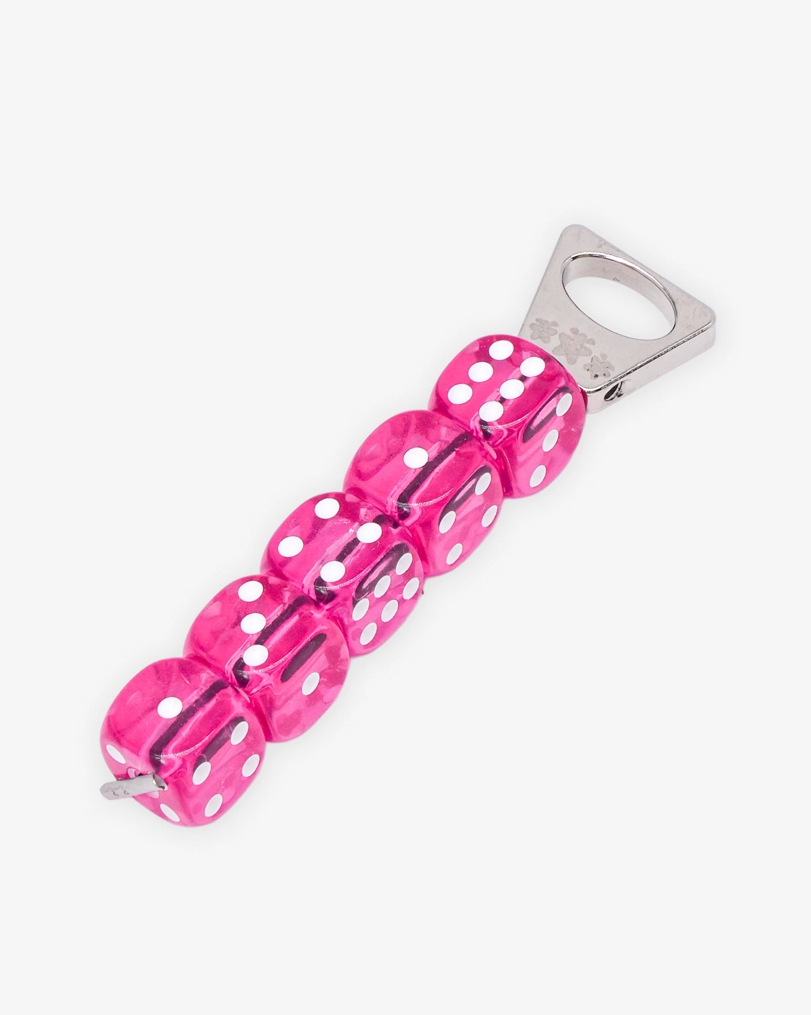 PONE - Schlüsselanhänger mit 5 Würfeln • Pink - ROSA ECK