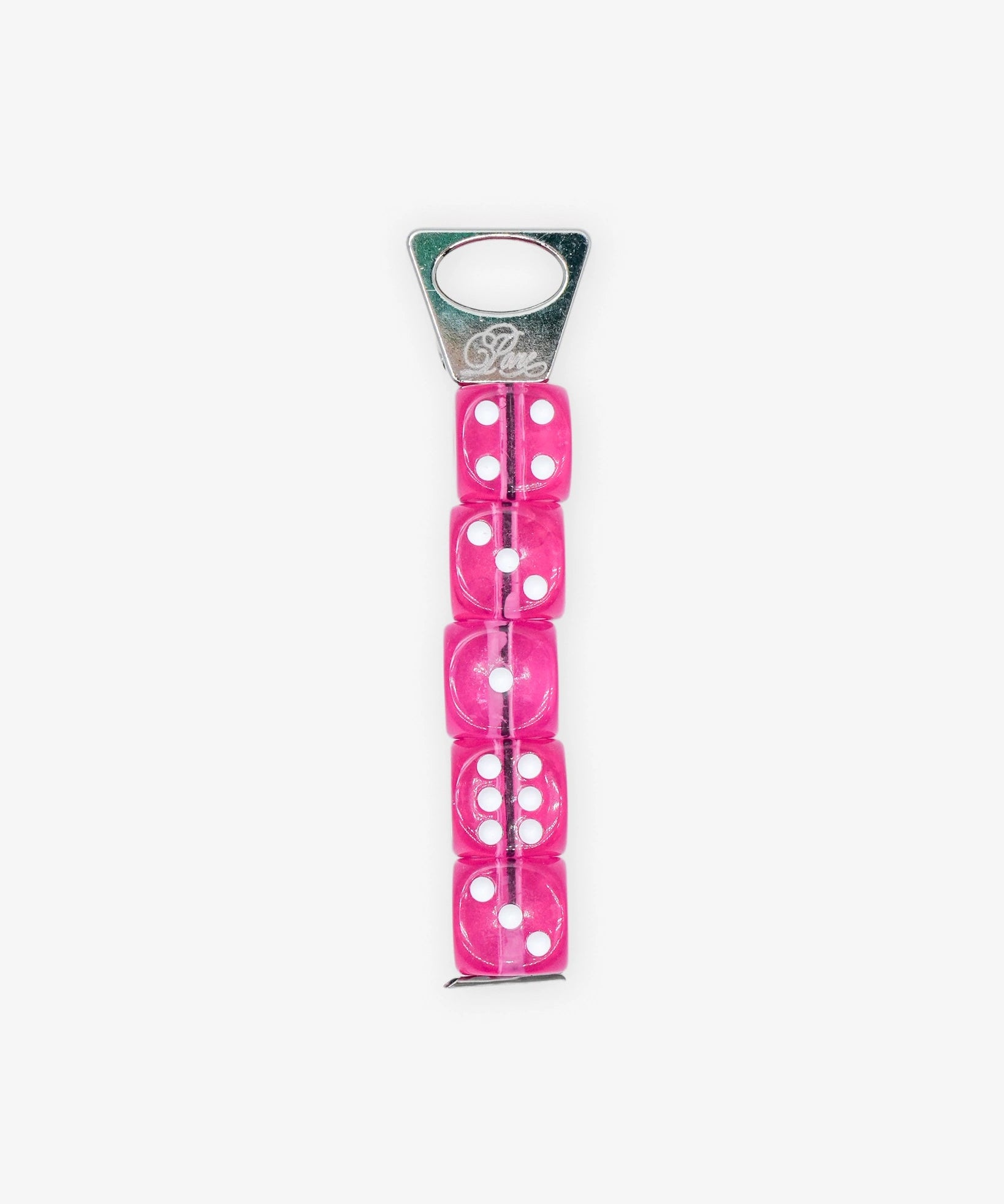 PONE - Schlüsselanhänger mit 5 Würfeln • Pink - ROSA ECK