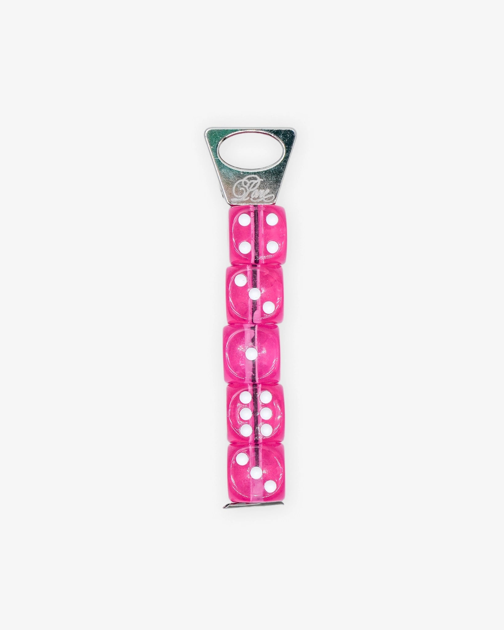 PONE - Schlüsselanhänger mit 5 Würfeln • Pink - ROSA ECK