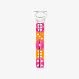 PONE - Schlüsselanhänger mit 5 Würfeln • Pink/Orange (ROSA ECK Edition) - ROSA ECK