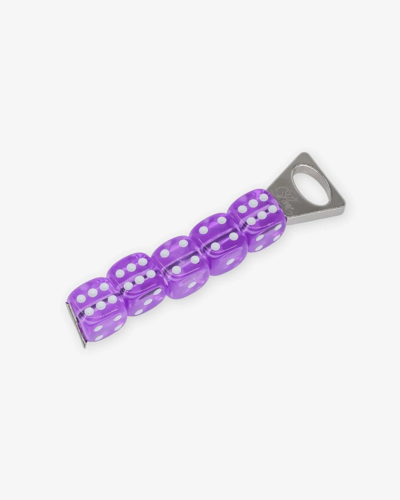 PONE - Schlüsselanhänger mit 5 Würfeln • Purple - ROSA ECK
