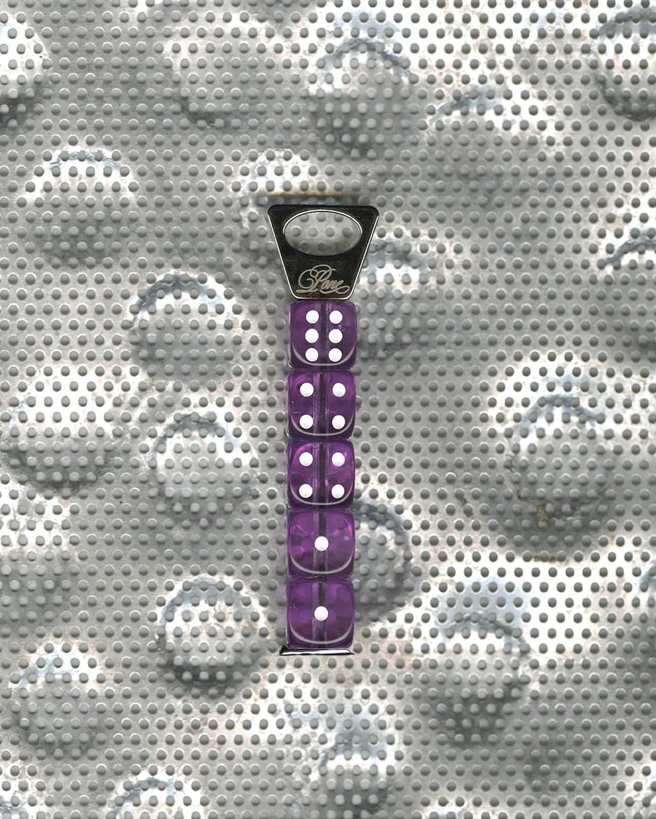 PONE - Schlüsselanhänger mit 5 Würfeln • Purple - ROSA ECK
