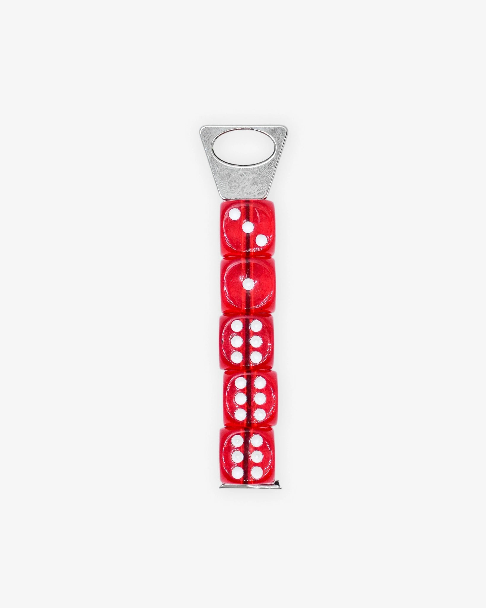 PONE - Schlüsselanhänger mit 5 Würfeln • Red - ROSA ECK