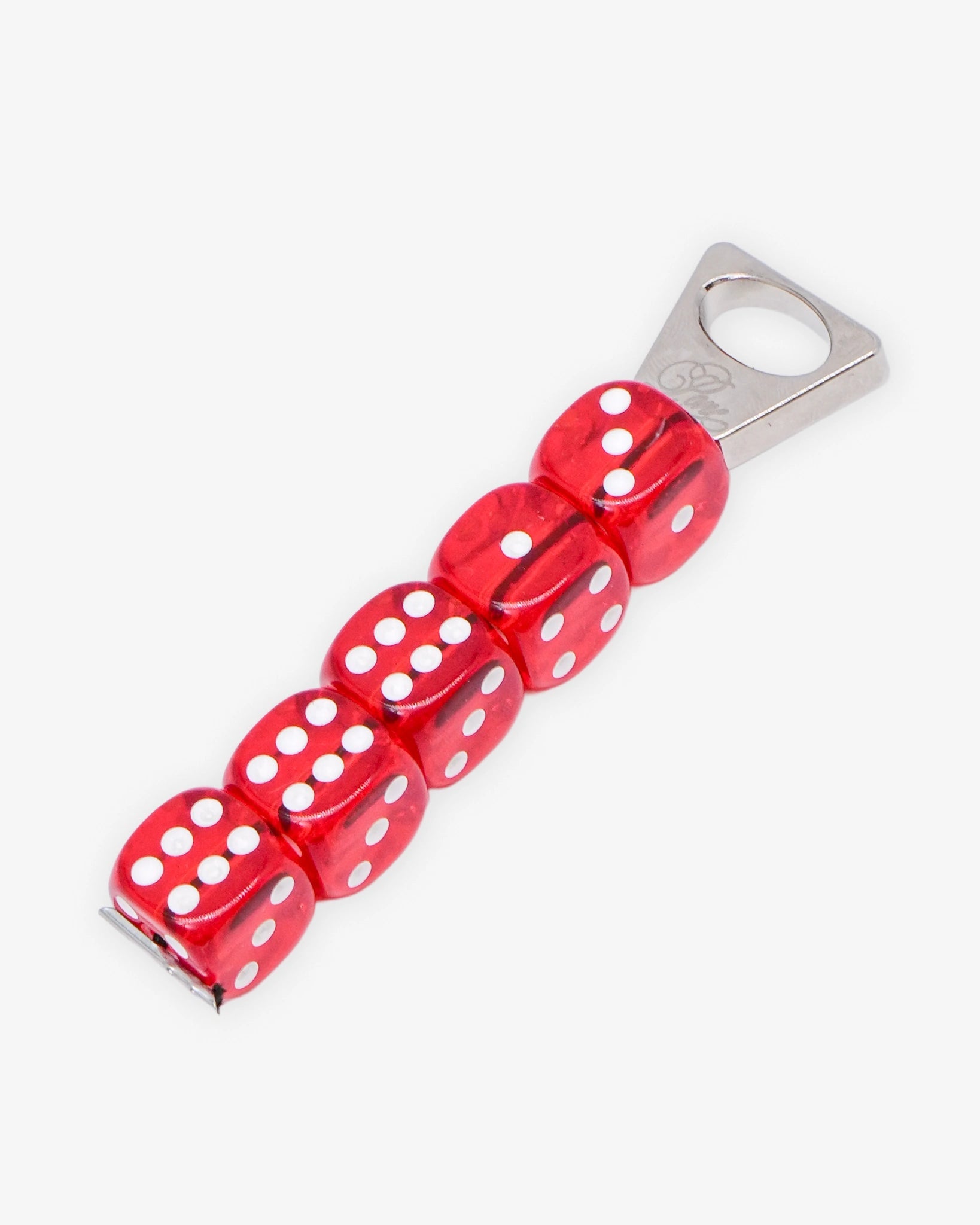 PONE - Schlüsselanhänger mit 5 Würfeln • Red - ROSA ECK