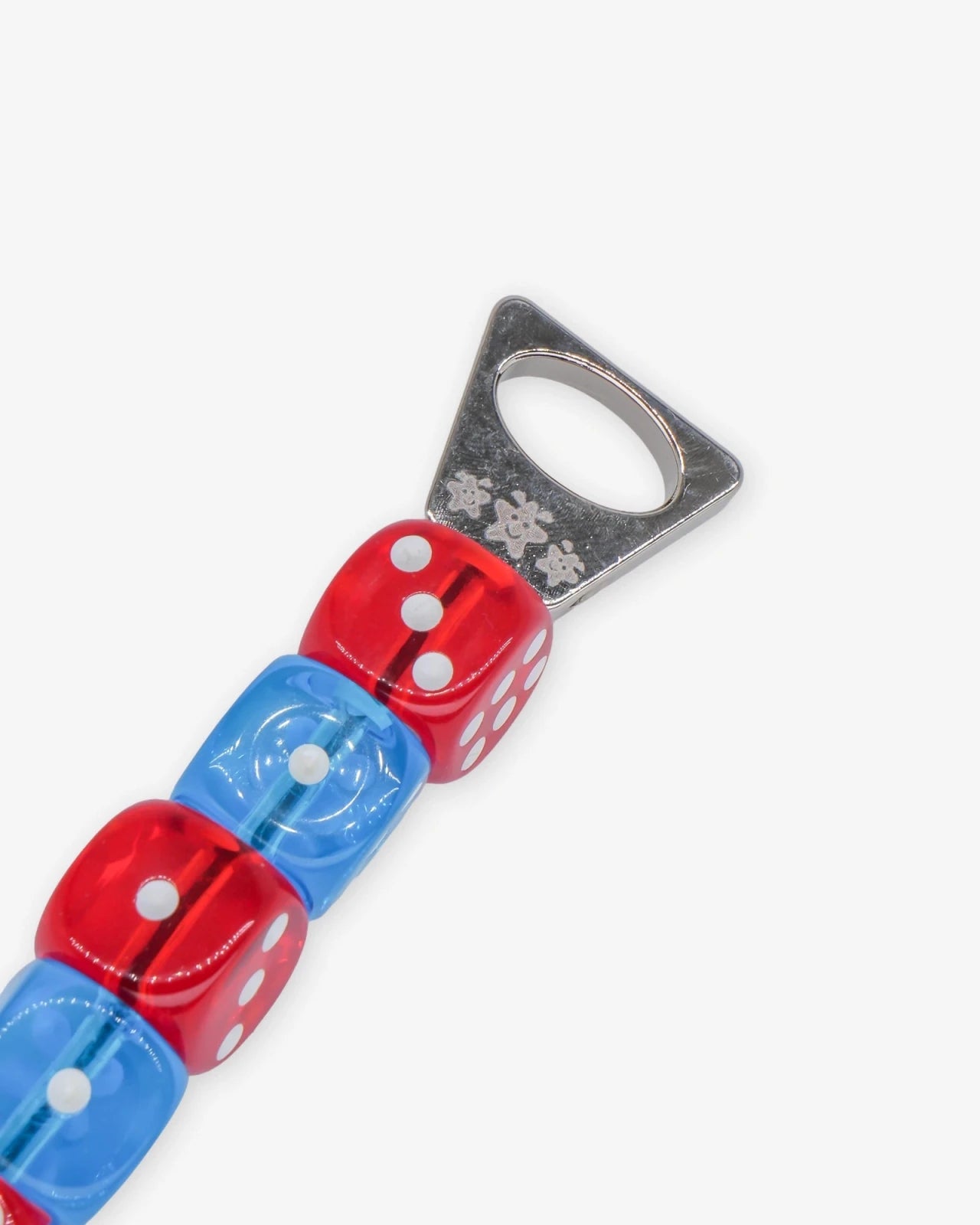 PONE - Schlüsselanhänger mit 5 Würfeln • Red/Blue - ROSA ECK