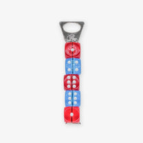 PONE - Schlüsselanhänger mit 5 Würfeln • Red/Blue - ROSA ECK