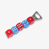 PONE - Schlüsselanhänger mit 5 Würfeln • Red/Blue - ROSA ECK